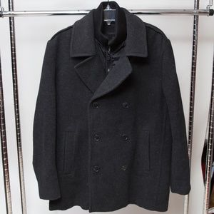 Calvin Klein Black Pea Coat